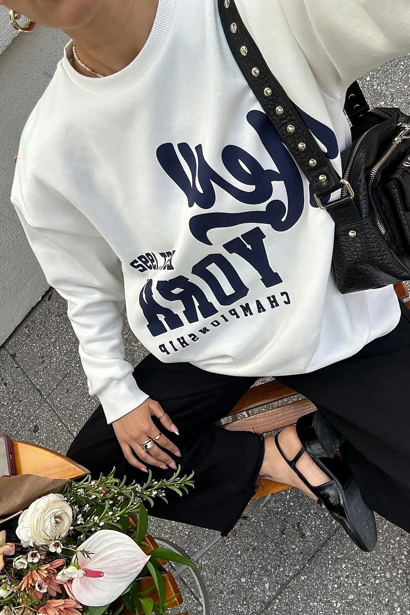 Pullover mit Stadt-Aufdruck