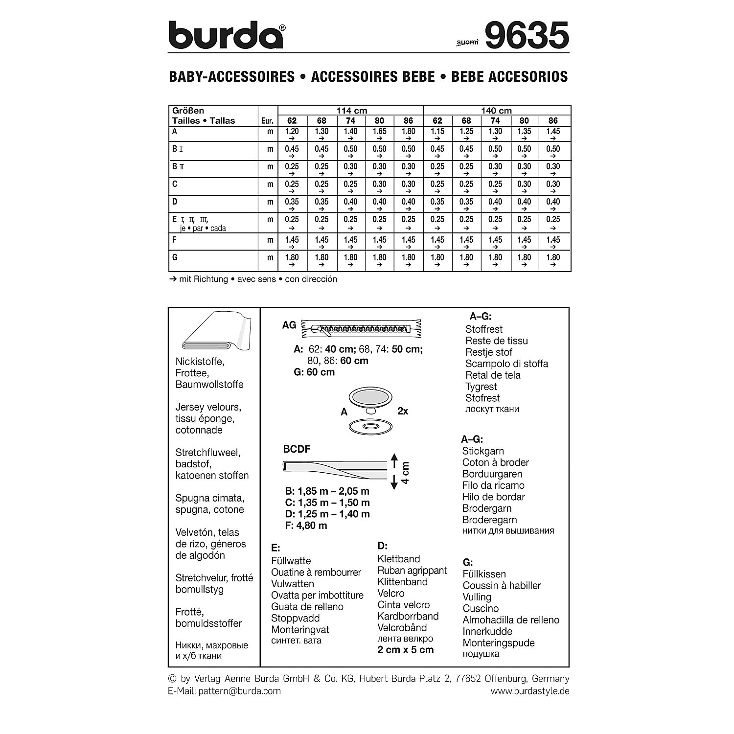 burda Schnitt 9635 