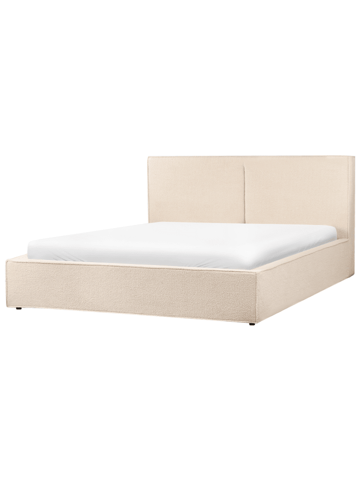 Beliani Doppelbett MOISSAC in Beige - (W) 197 x (H) 108 x (L) 224 cm günstig kaufen onesize