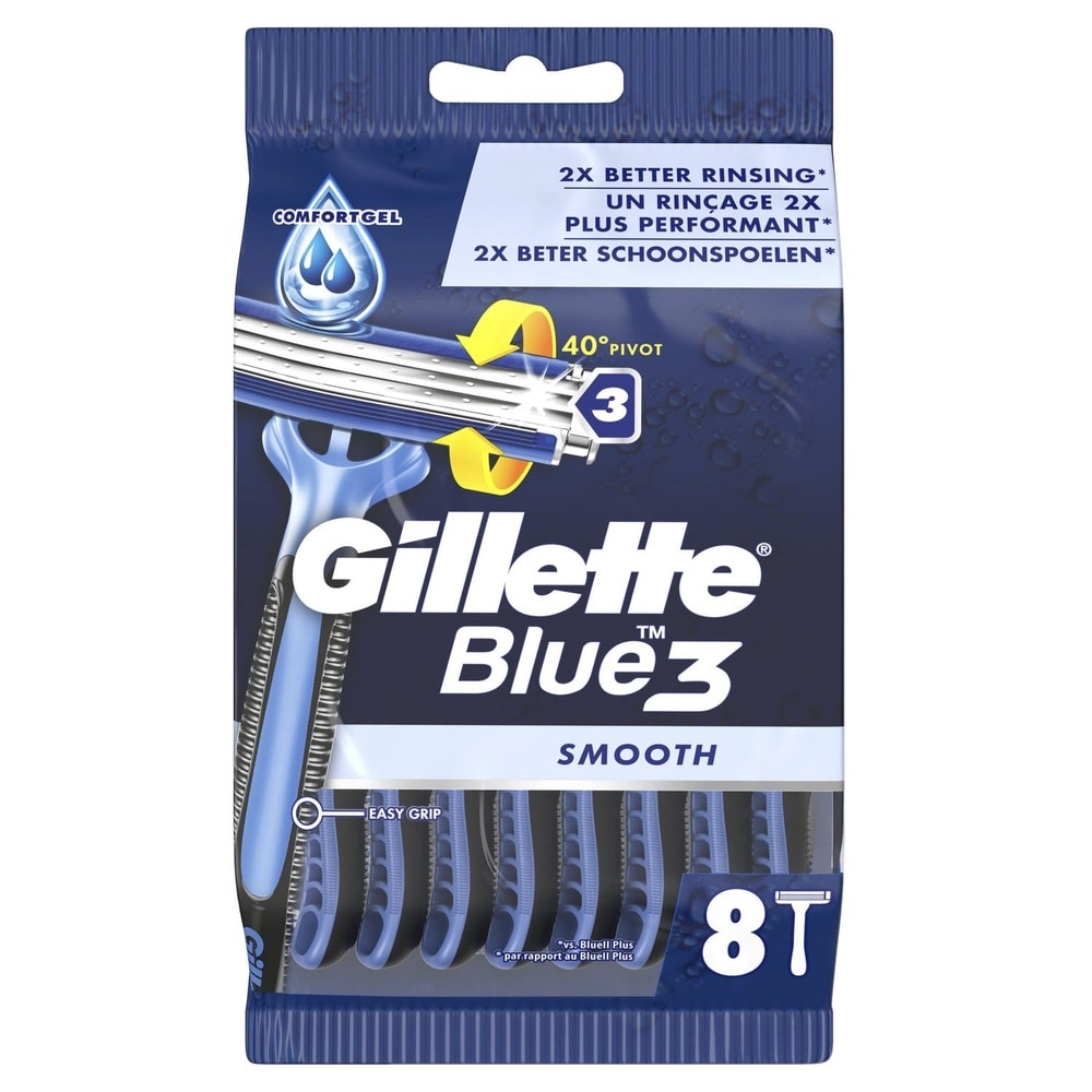 gillette Gillette Blue 3 Rasoirs Jetables x 8 Rasoirs Jetables