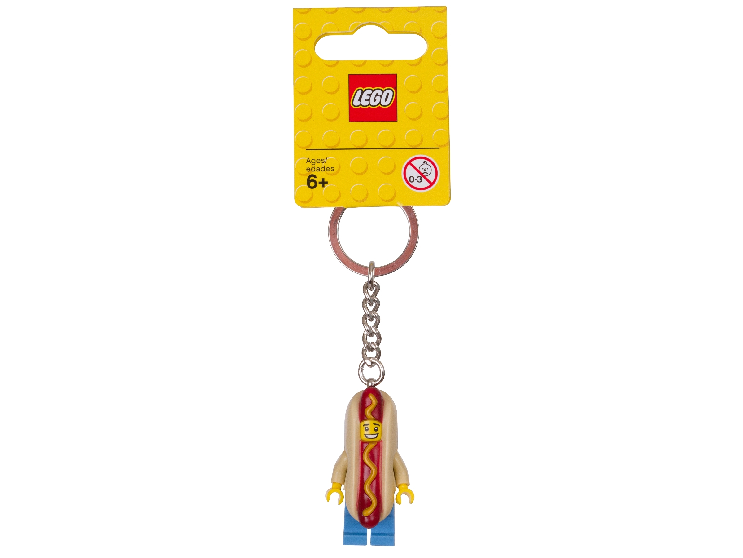 LEGO® City Mann im Hot-Dog-Kostüm Schlüsselanhänger 853571