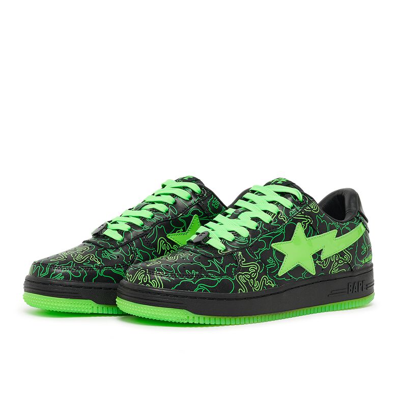 A Bathing Ape Bape Sta Razer Neon Camo M1 green
