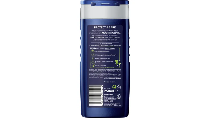 NIVEA MEN Duschgel Protect & Care 3 in 1 250 ml