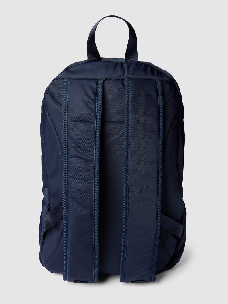 Rucksack mit Label-Print in marineblau