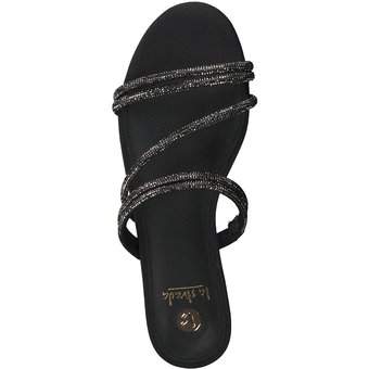La Strada Pantolette in schwarz