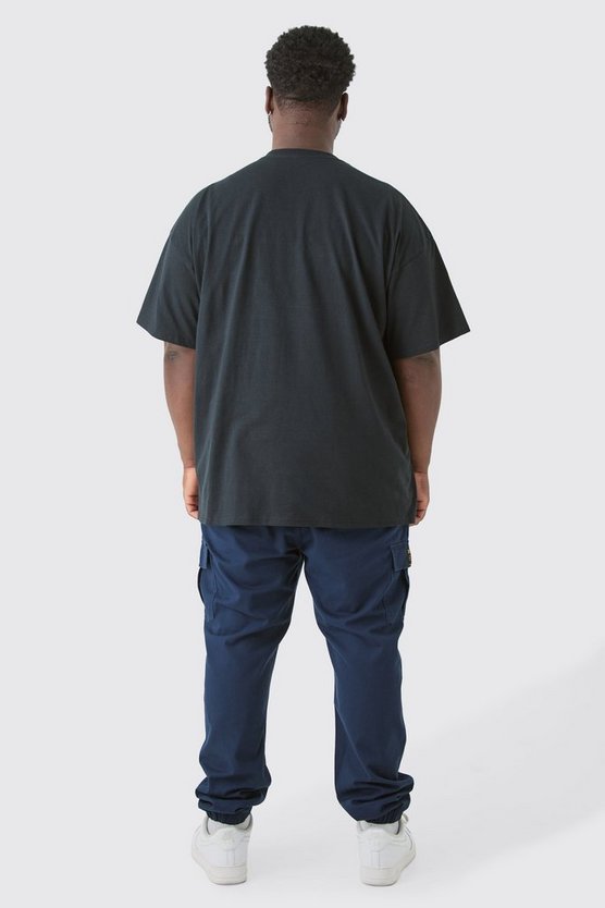 Plus Slim-Fit Cargo-Hose mit elastischem Bund