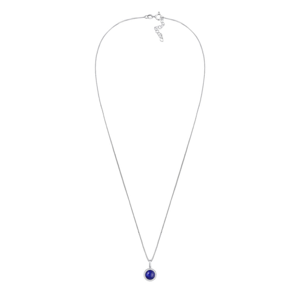Elli Elli Collier Vintage Boho Look Lapislazuli Edelstein 925 Silber collier