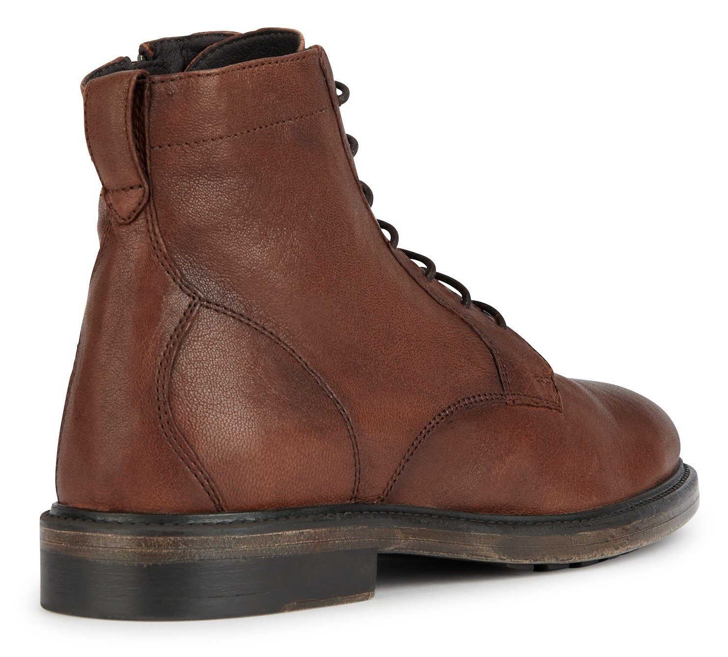 Geox U AURELIO Schnürstiefel mit seitlichem Reißverschluss