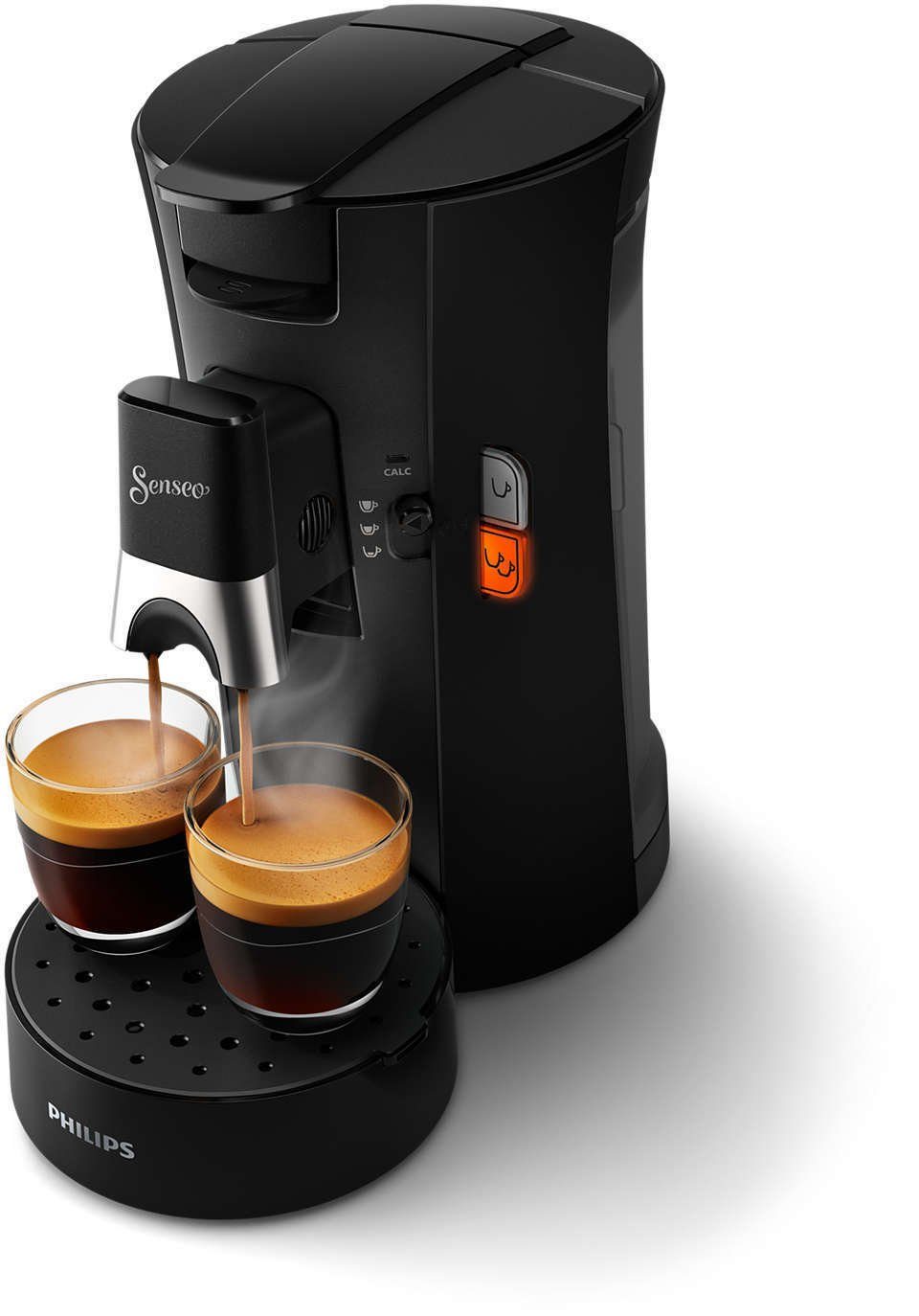 Philips Senseo Kaffeepadmaschine CSA230/69 Senseo Select, 2 Tassen gleichzeitig, Kaffeestärkewahl