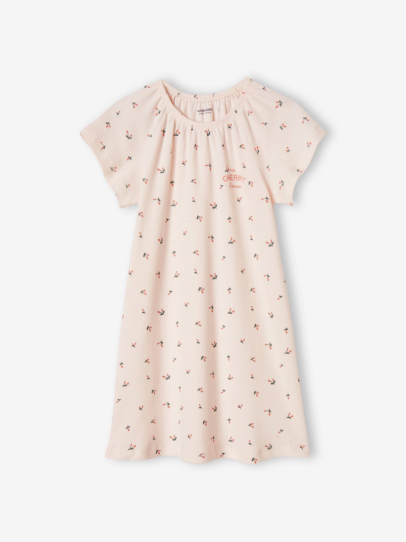 Vertbaudet Mädchen Nachthemd & Leggings - rosa nude