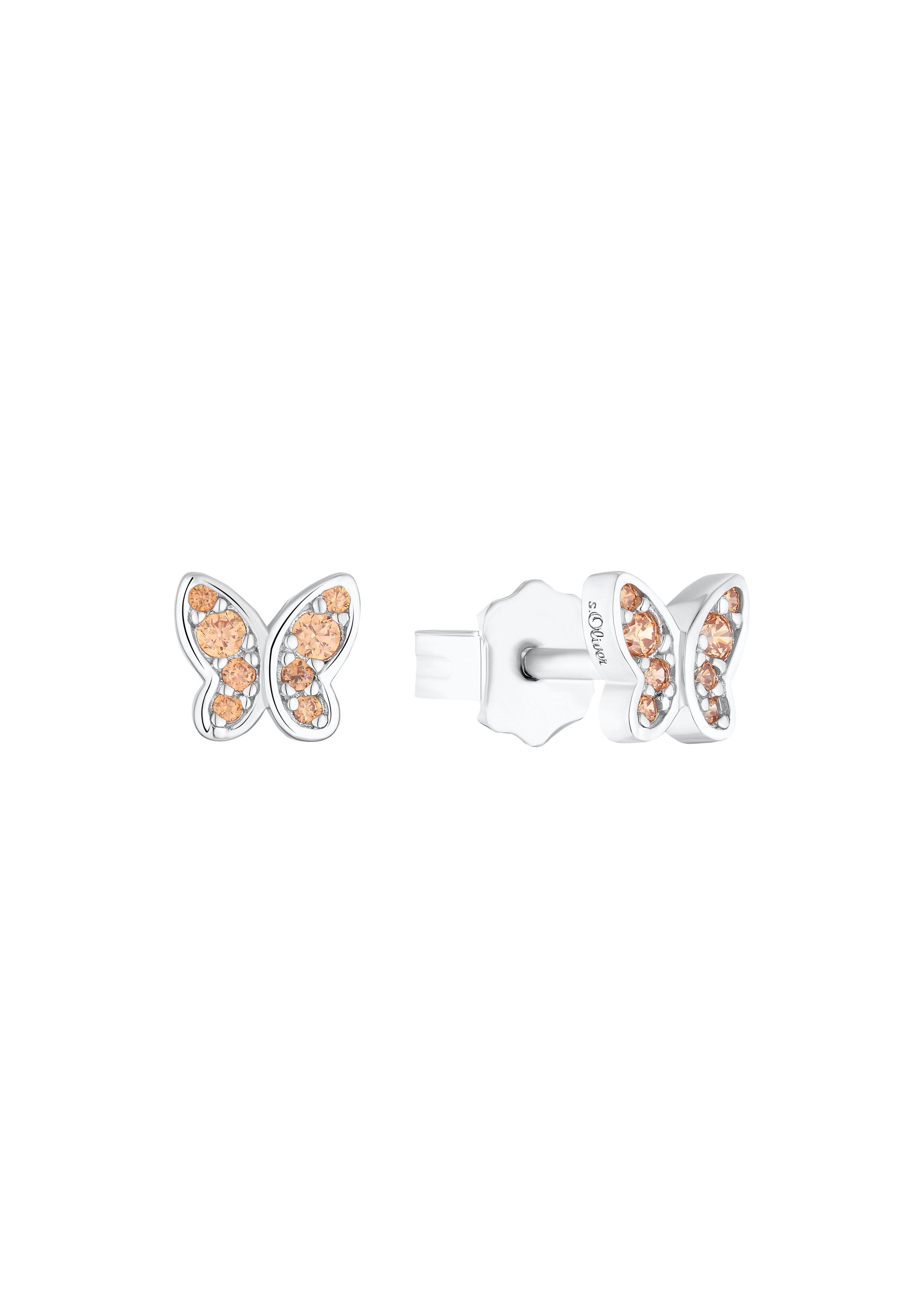 Ohrstecker mit Schmetterling-Motiv  6009189-15E0