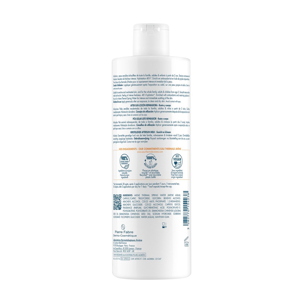 Avène Solaires Réparateur Après-Soleil Lait ré parateur 400 ml Lait
