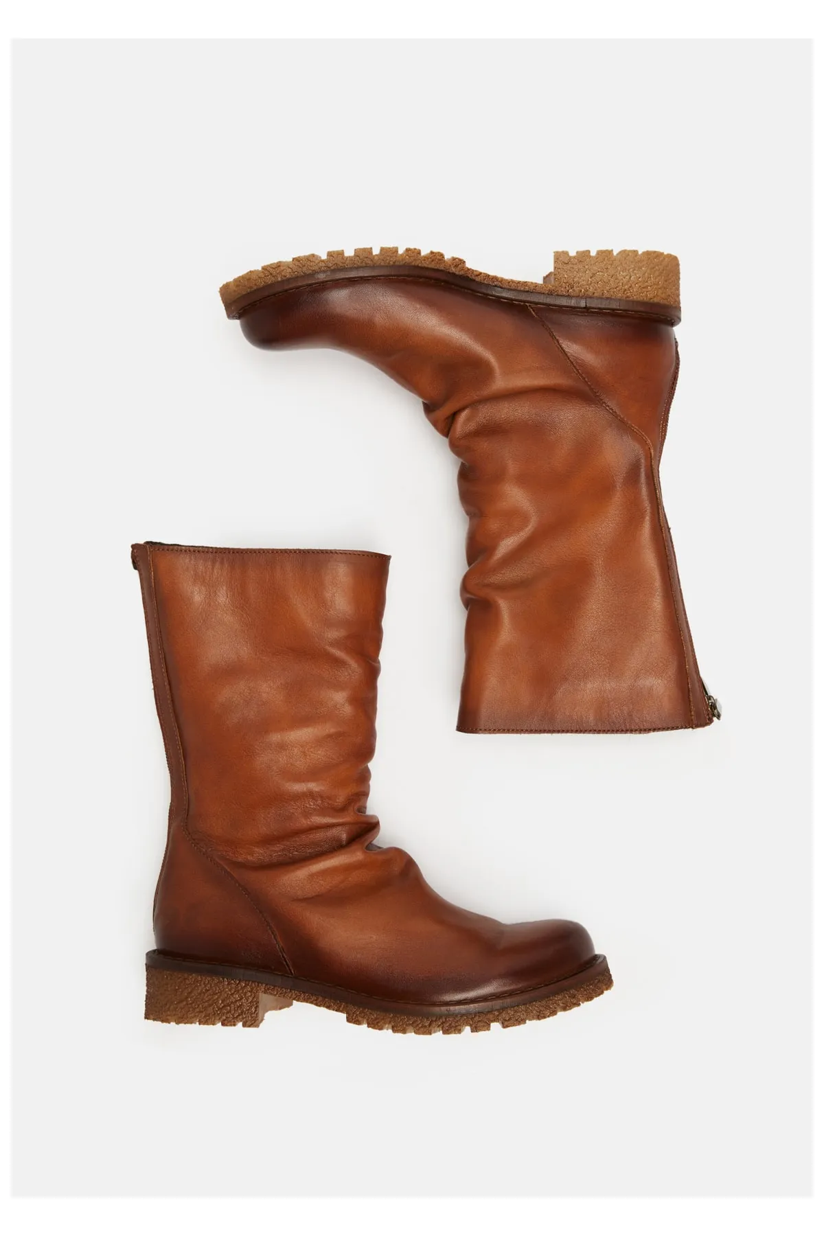 Felmini  Stiefelette - Braun - Blockabsatz