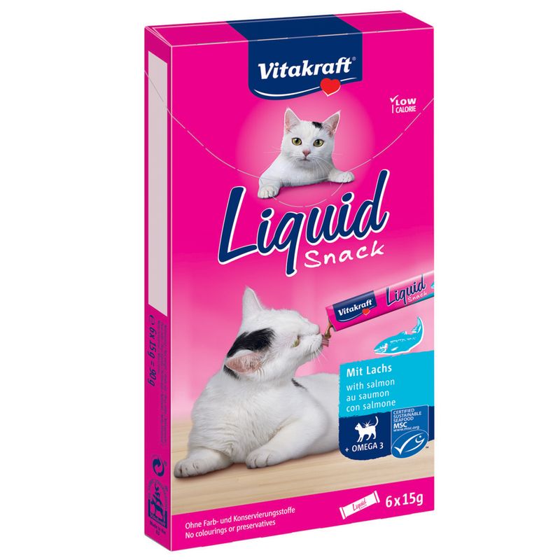 Vitakraft Cat Liquid-Snack mit Lachs & Omega 3