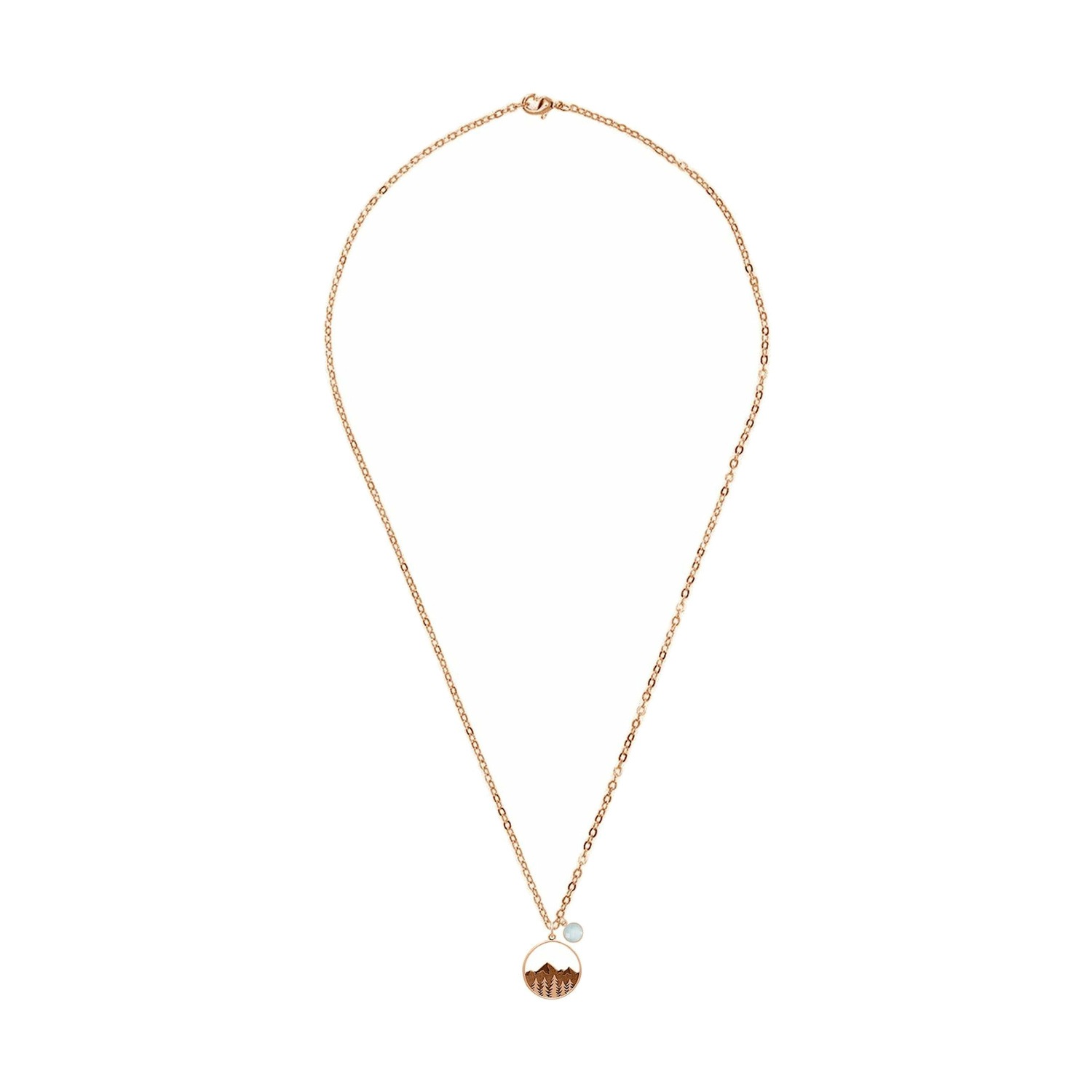 Kette mit Anhänger 'Alpin Berge Chalcedon'