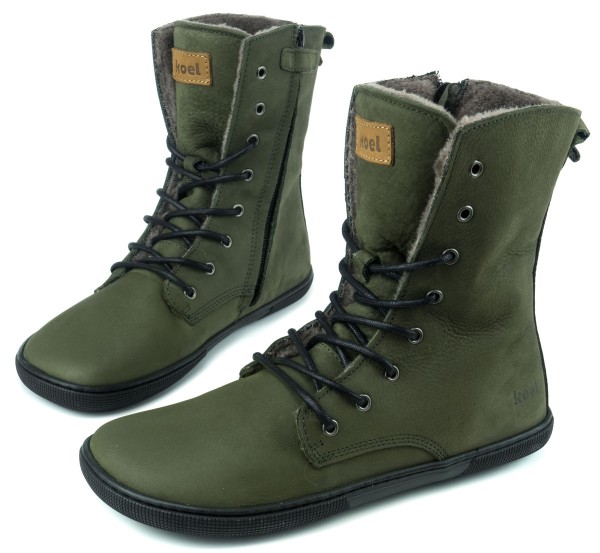 Koel bare |mid ~ Faro Schnürstiefel Winter ~ Khaki