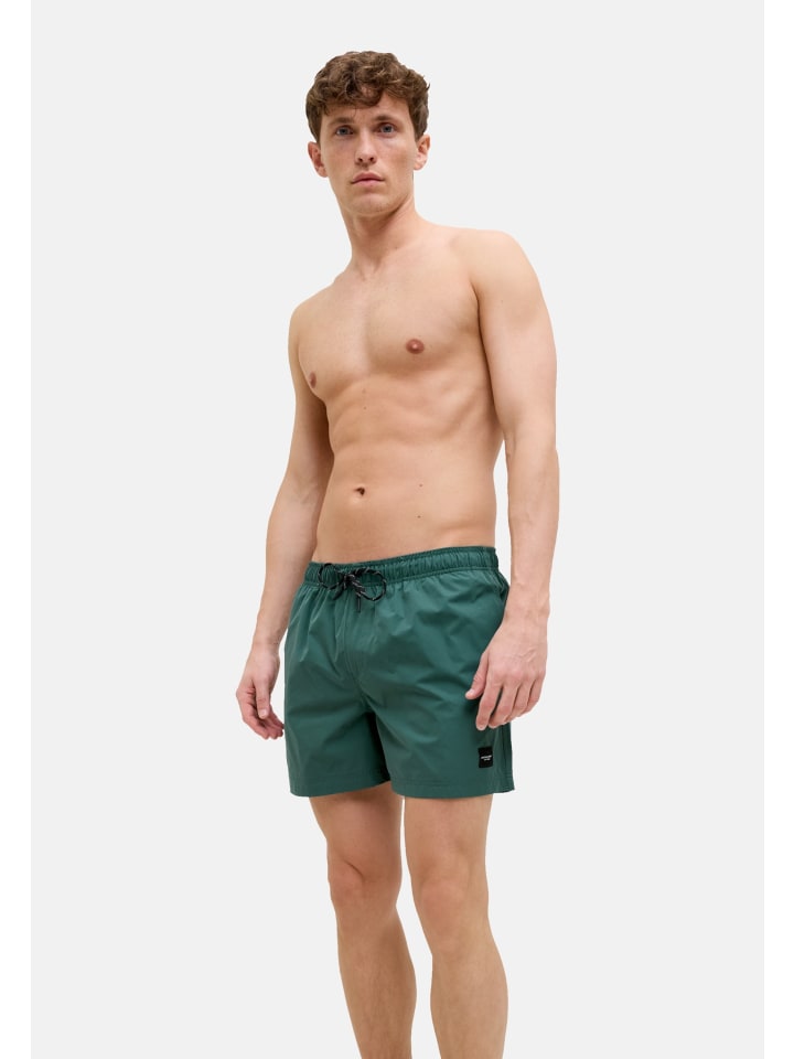 Jack & Jones Badeshorts 'Maui' in dunkelgrün günstig kaufen