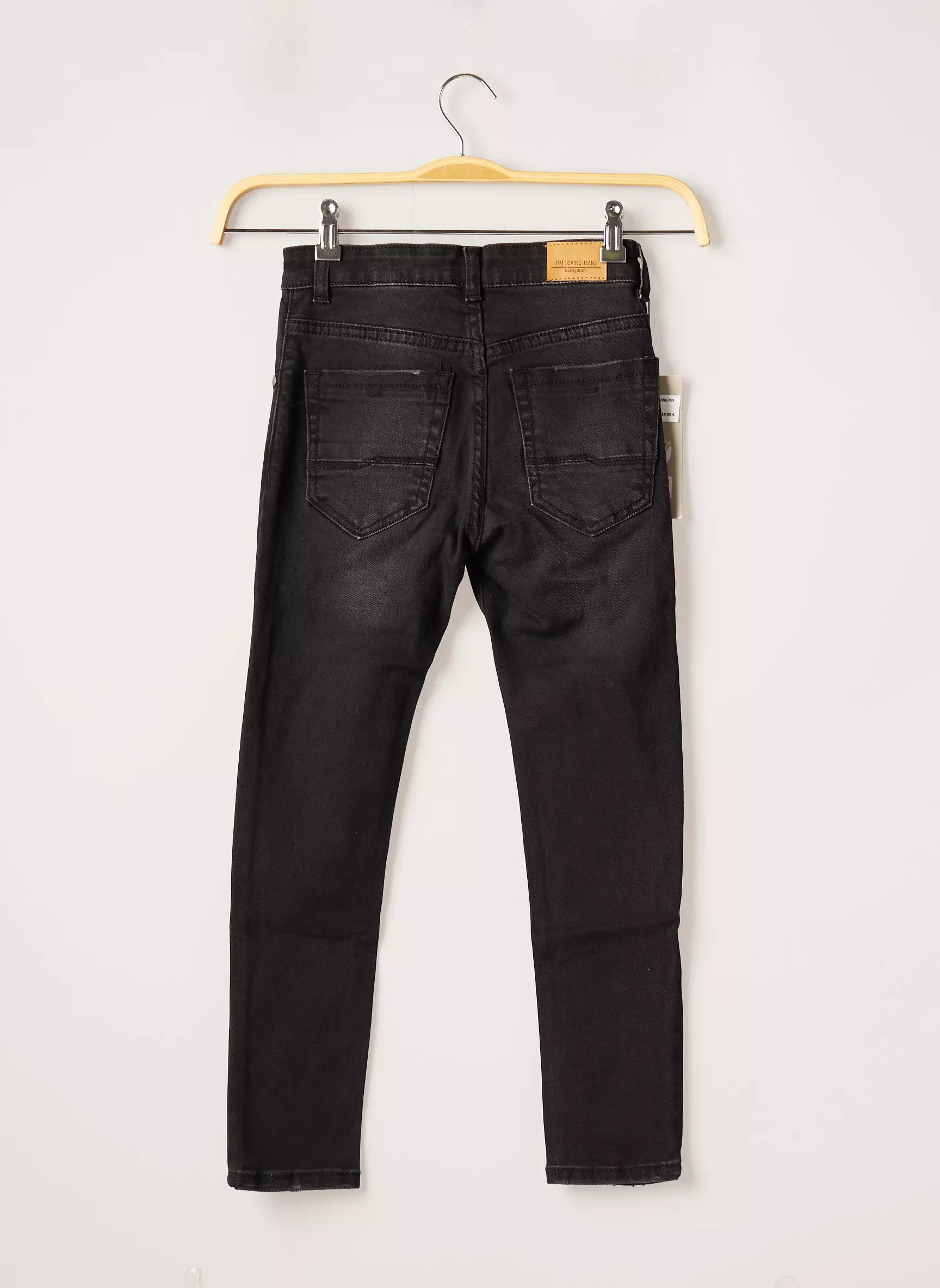 Pm Loving Jeans Coupe Slim Garcon couleur noir
