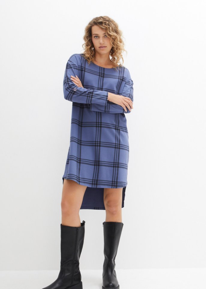 Vokuhila-Jersey-Kleid
