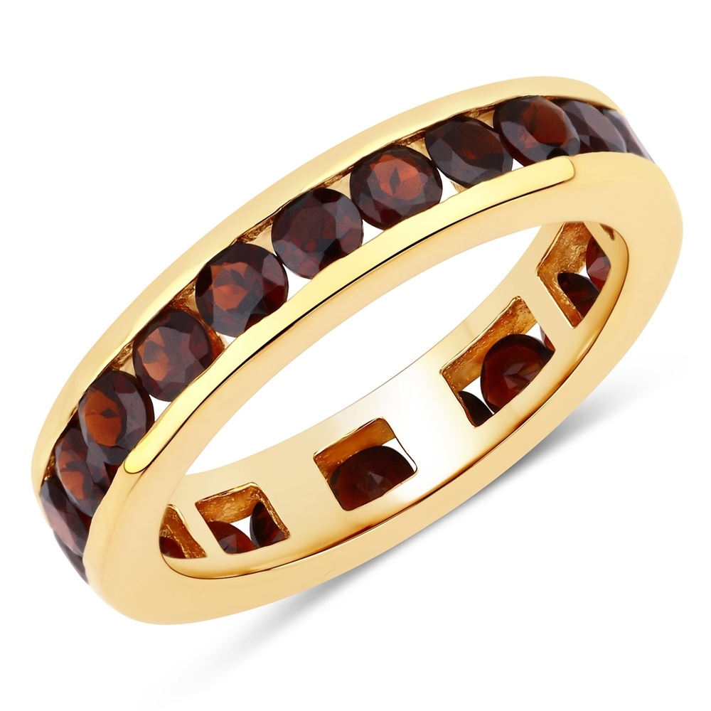 Rafaela Donata Bague Argent sterling Grenat en Or jaune Bague