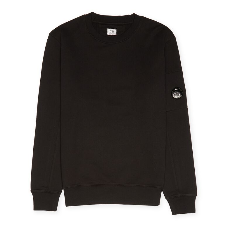 C. P. Company Diagonal Raised Fleece Sweatshirt Black