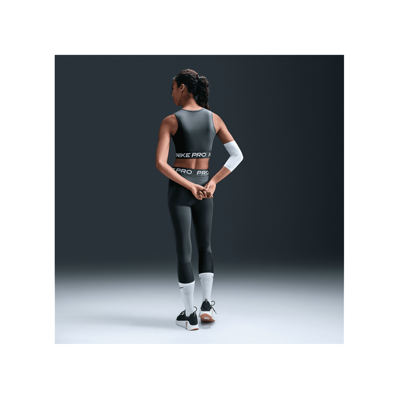 Nike Pro 365 Crop Tanktop Damen Grün F338