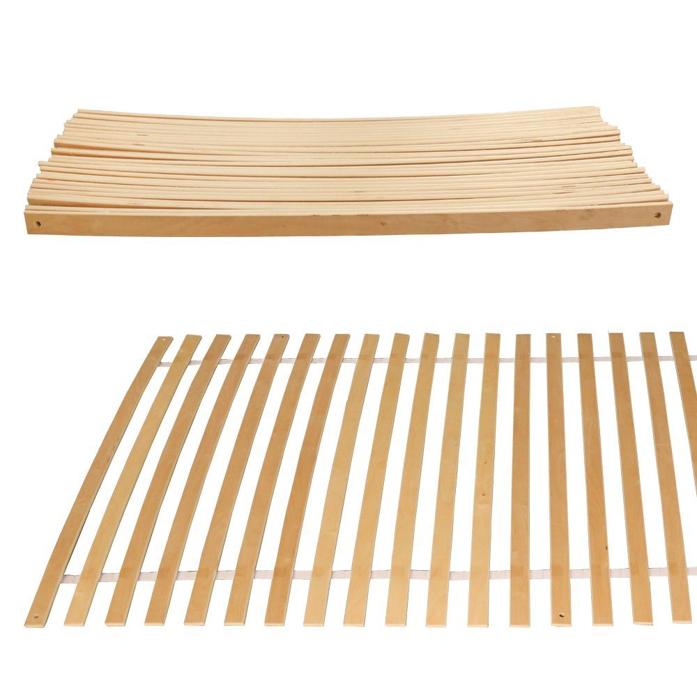 Rollrost Lattenrost 90x200cm,nicht verstellbar,28 Leisten,Für bett und Matrazen, Gimisgu
