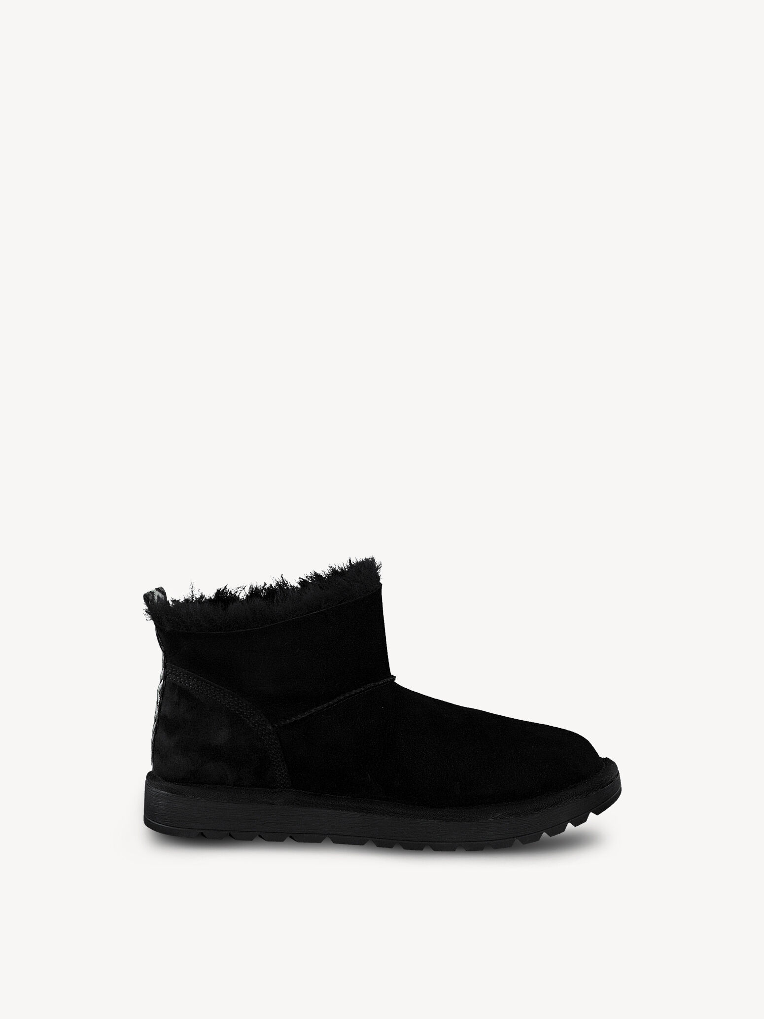 Bottine en cuir - noir doublure chaude