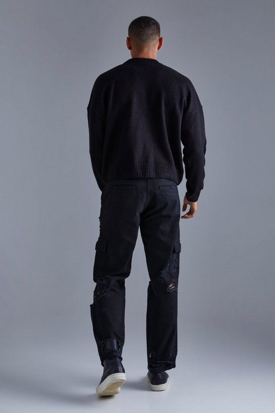 Kastiger Strickpullover