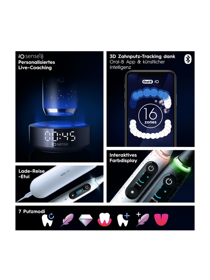 Oral-B iO Series 10 Zahnbürste weiß in Weiß günstig kaufen onesize