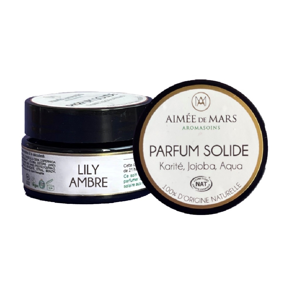 aimée de MARS Parfum Solide Lily Ambre Certifié Cosmos Nat parfum solide