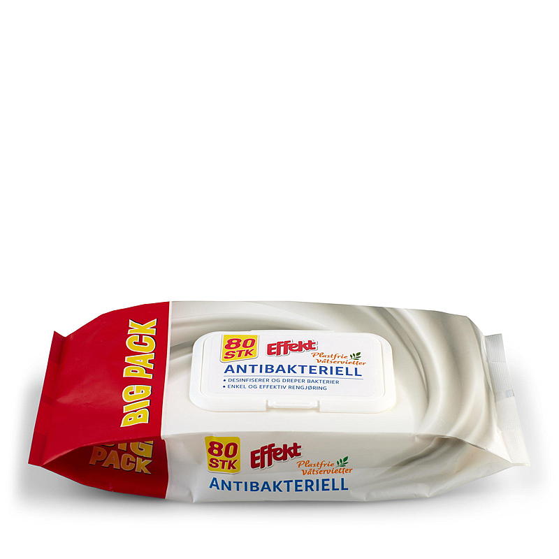 Effekt Engangsklut 80 stk antibaktriell Effekt