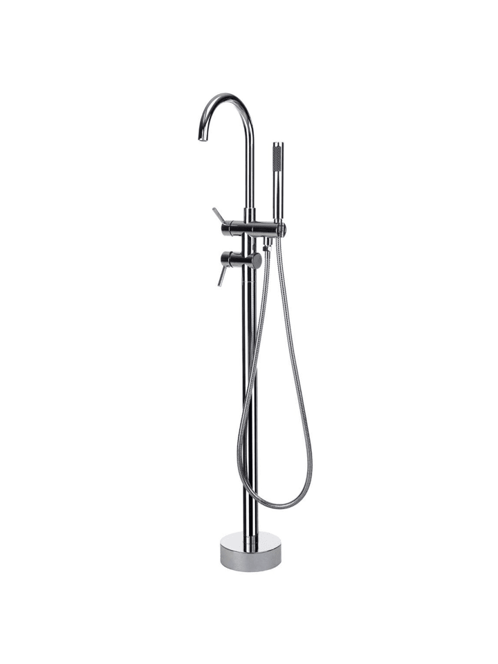 Beliani Wannenarmaturen TUGELA in Silber - (W) 21 x (H) 116 x (L) 16 cm günstig kaufen onesize