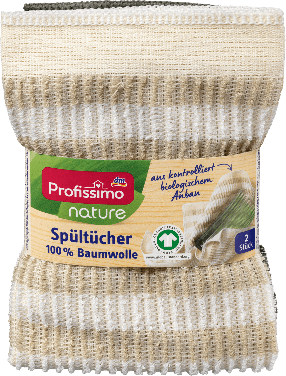nature Spültücher 100% Baumwolle, 2 St