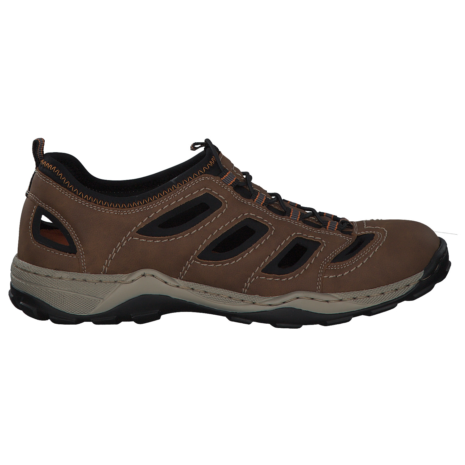 Rieker 08065, Sportliche Slipper, Herren, Braun