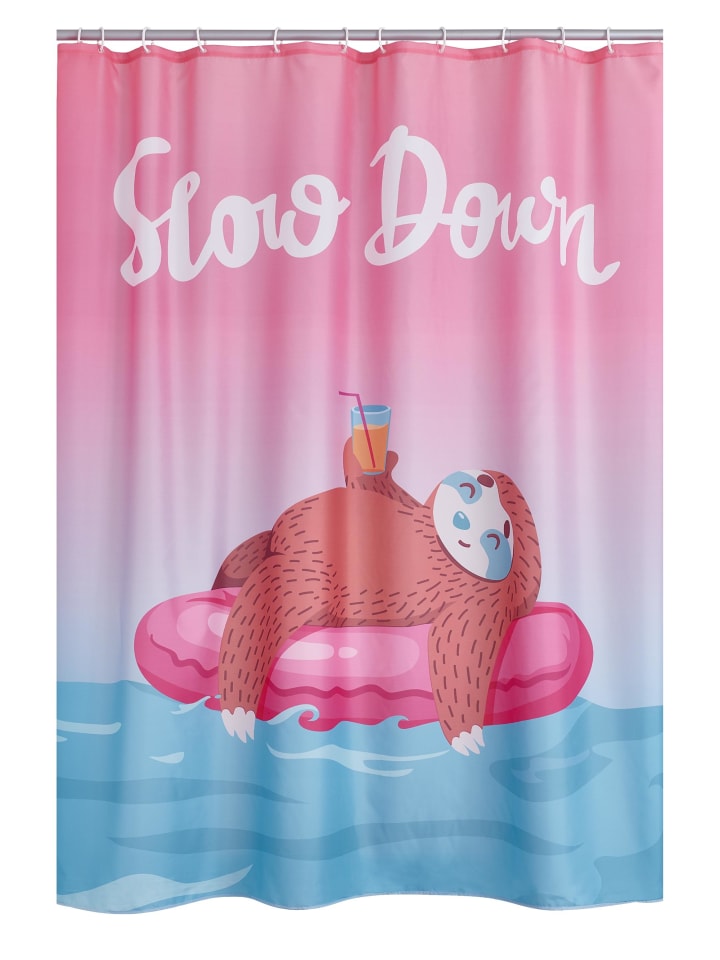 RIDDER Duschvorhang Textil Slow Down multicolor 180x200 cm günstig kaufen onesize