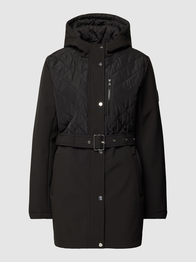 Jacke mit Taillengürtel in black
