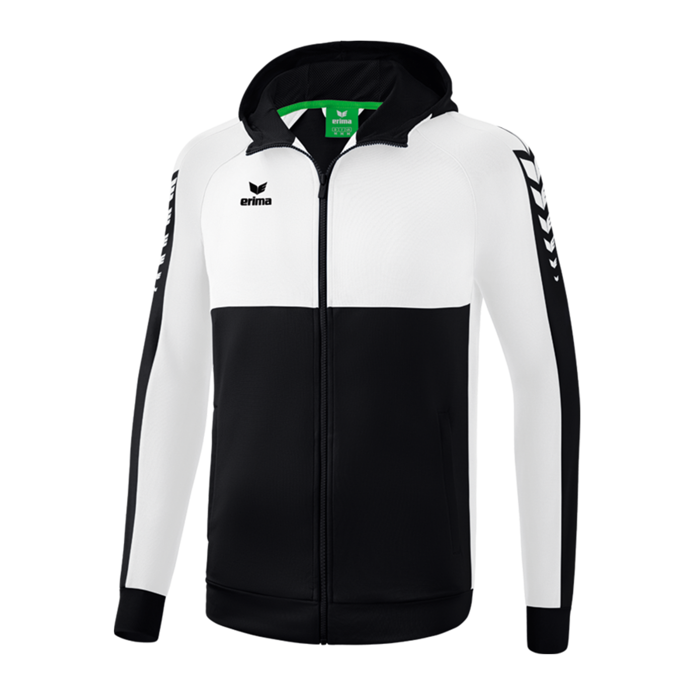 Erima Six Wings Kapuzenjacke Kids Schwarz