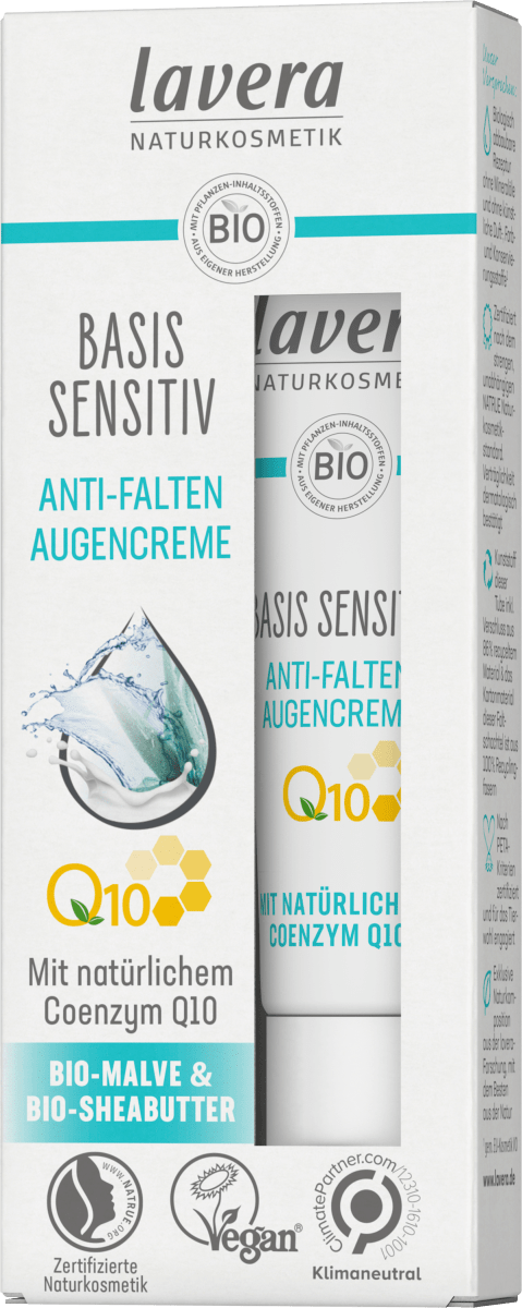 Anti Falten Augencreme Q10  Basis Sensitiv, 15 ml