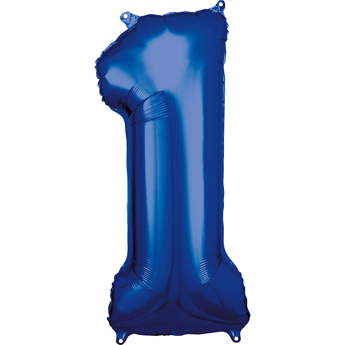 Folienballon dunkelblau Zahl 1, 86 cm