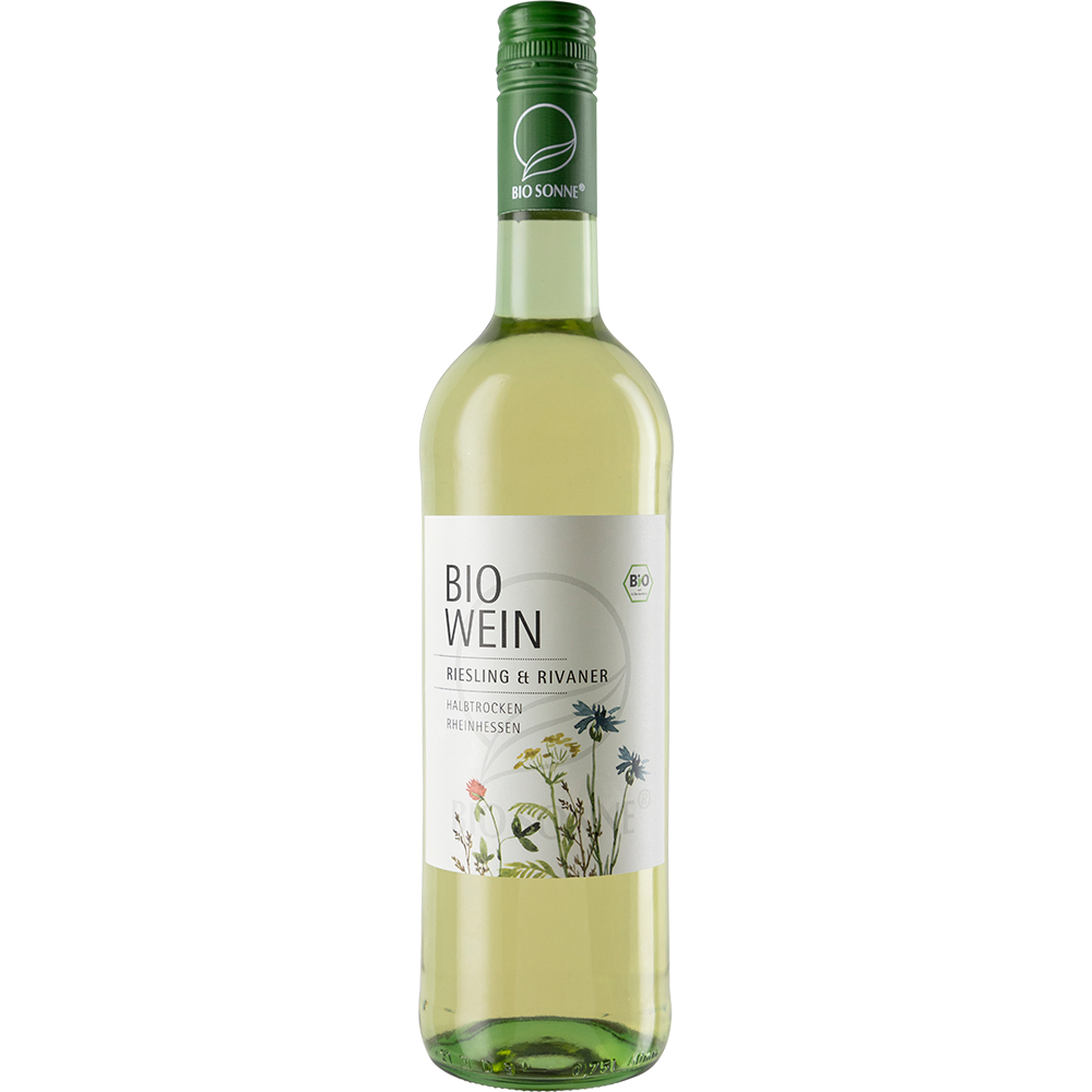 Bio Sonne Riesling-Rivaner Rheinhessen halbtrocken 0,75l