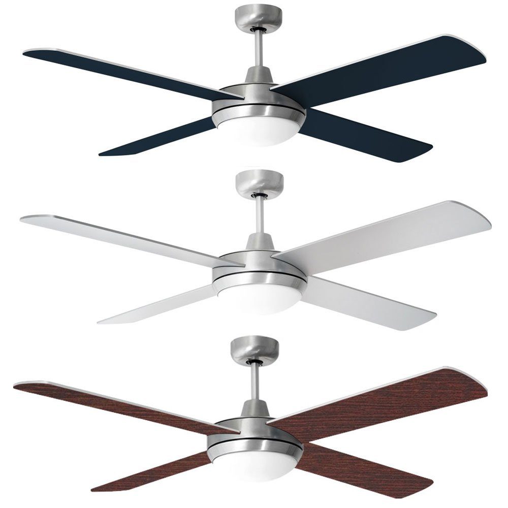 etc-shop Deckenventilator, Deckenventilator mit Beleuchtung und Fernbedienung leise 132cm