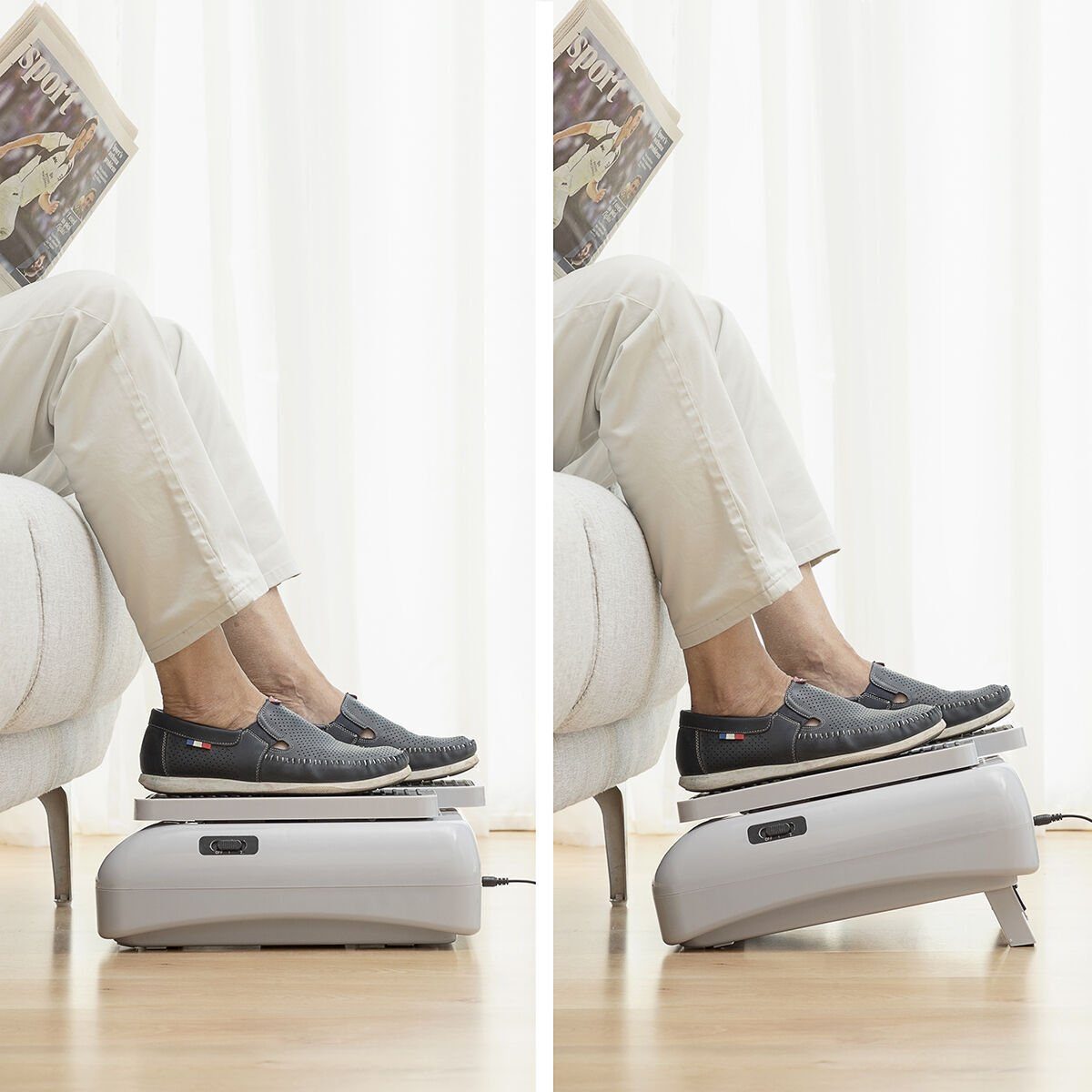 InnovaGoods Multitrainer Fitness Crosstrainer Stepper Beintrainer, zum Gehen im Sitzen