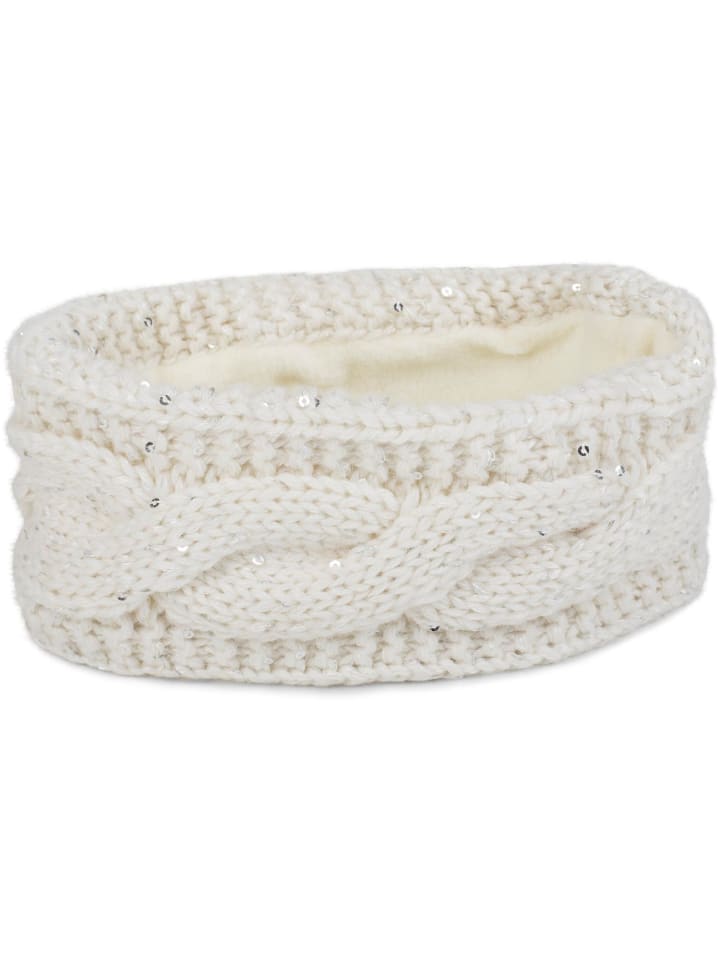 styleBREAKER Strick Stirnband in Creme-Weiß günstig kaufen onesize