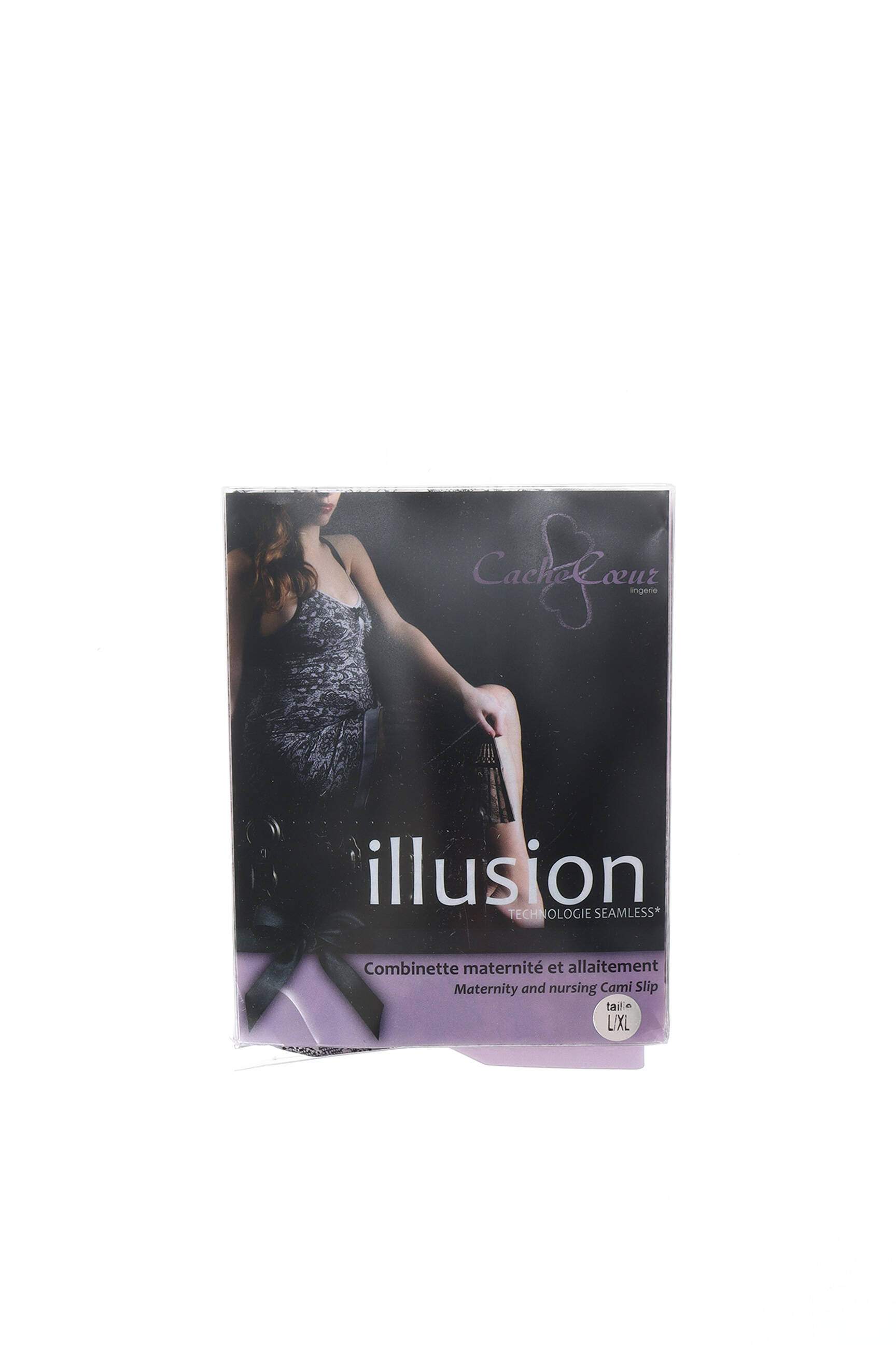 Cache Coeur Nuit Maternite Femme couleur violet