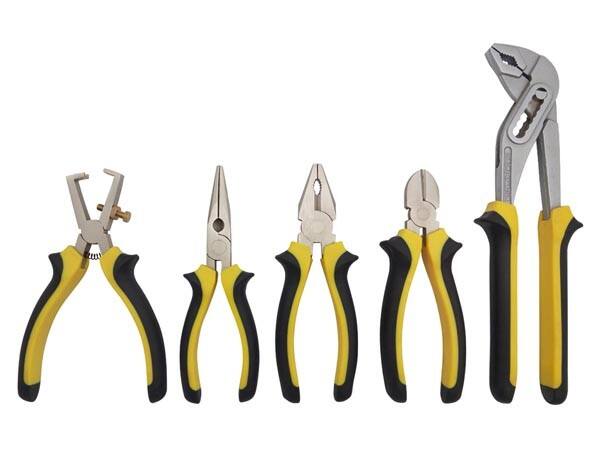 velleman HPSET1 Zange 5er-Pack Schwarz, Gelb