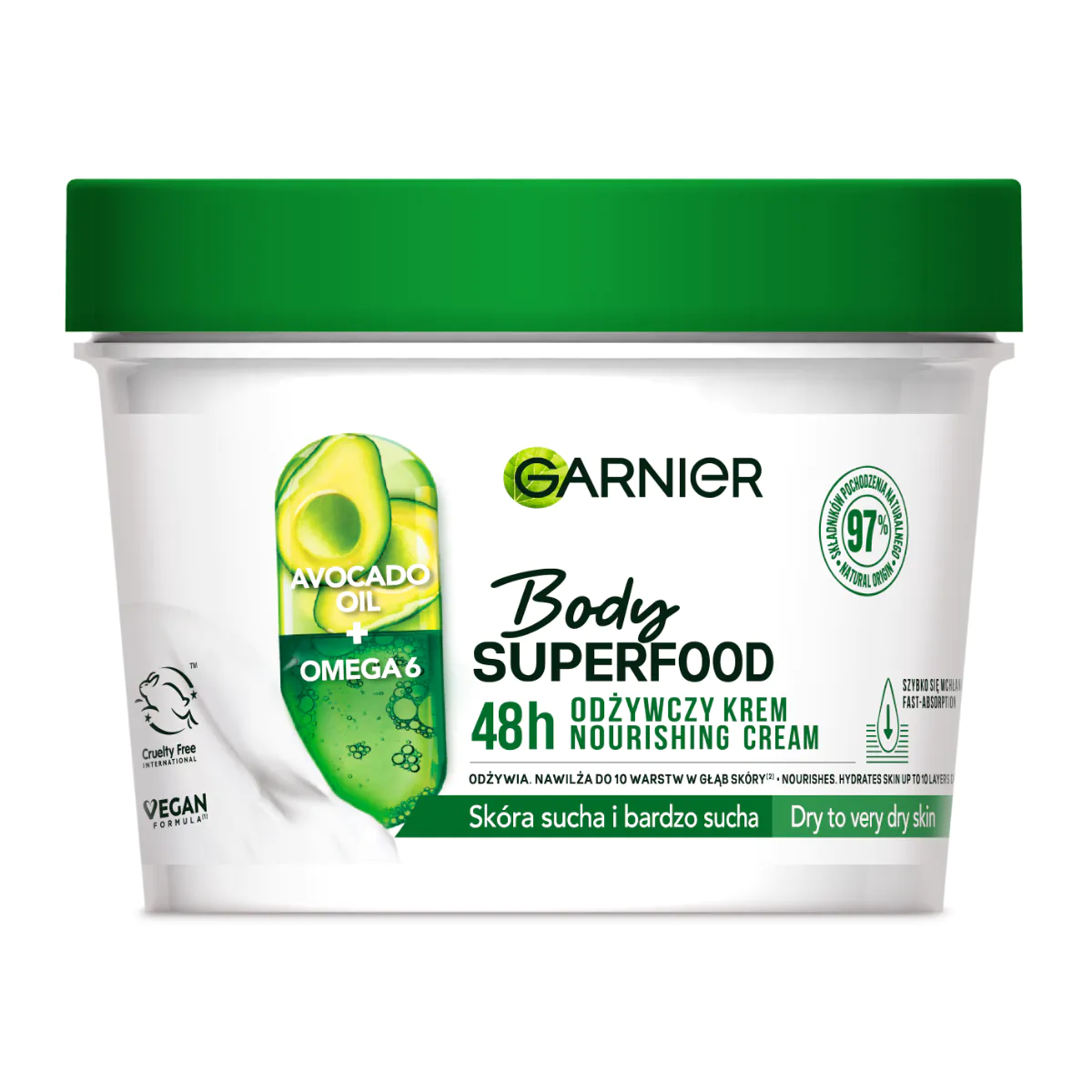 Garnier kūno supermaisto avokadas
