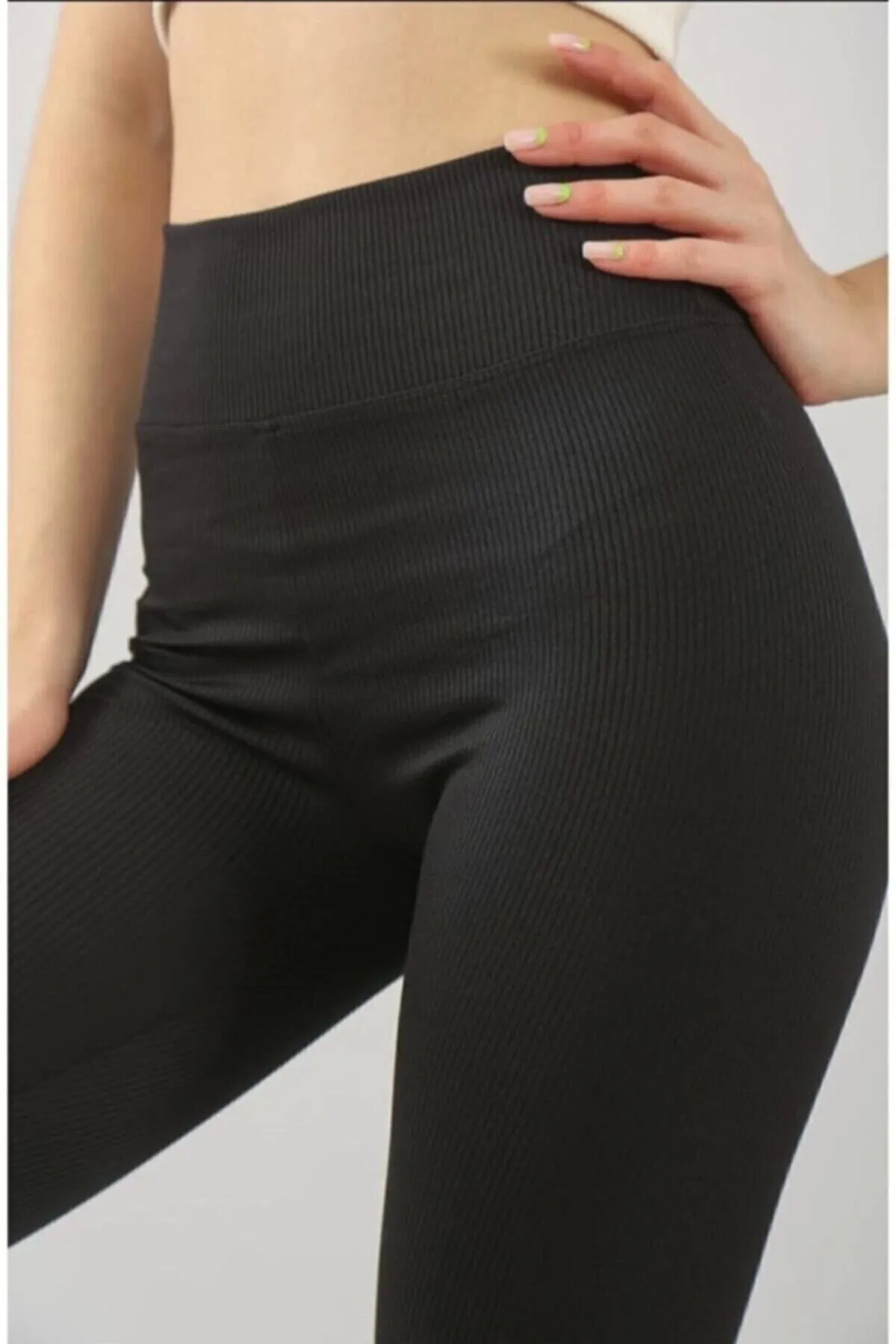PRENSES  Leggings - Schwarz - Hoher Bund
