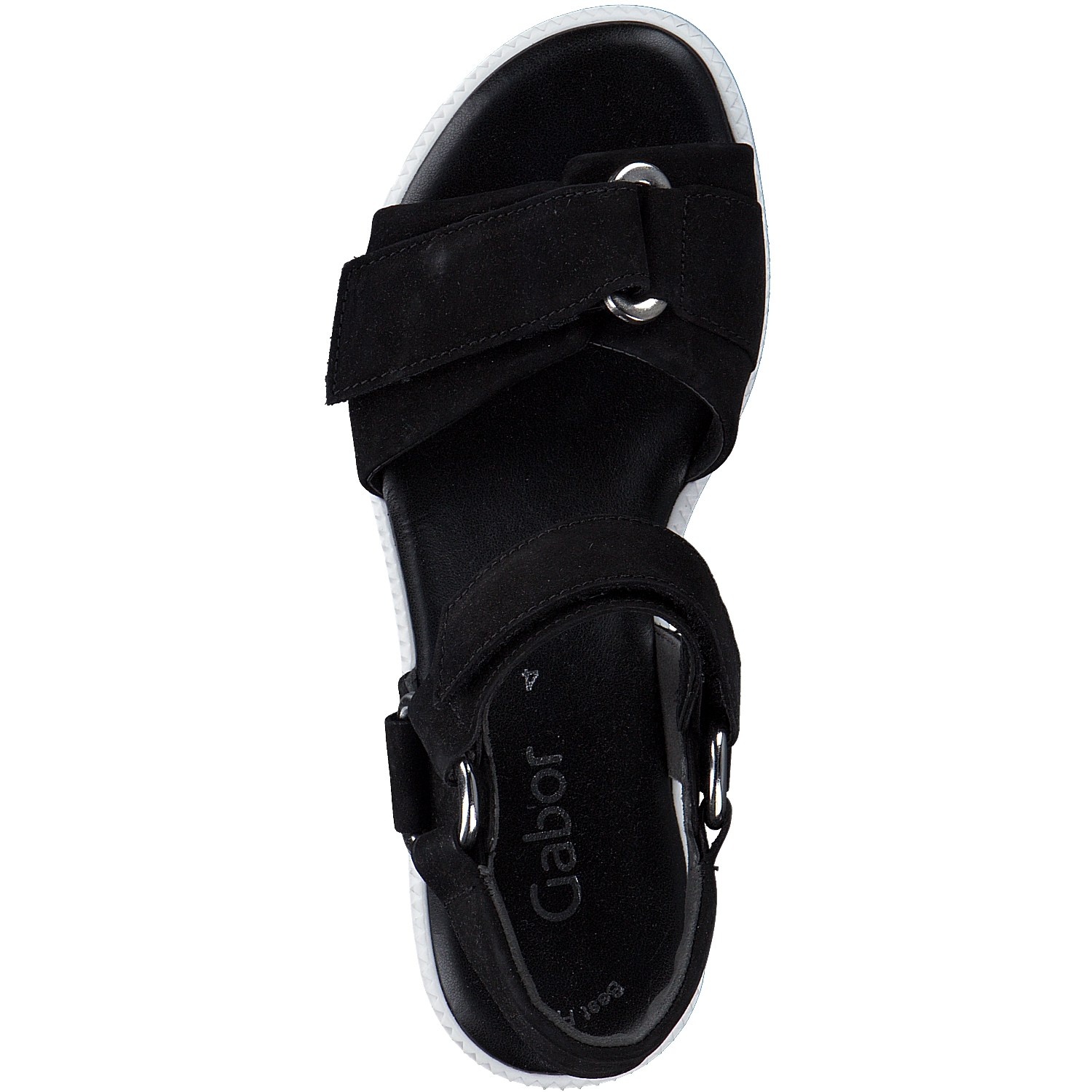 Gabor 84.632, Sandalen, Damen, Schwarz/Offwhite