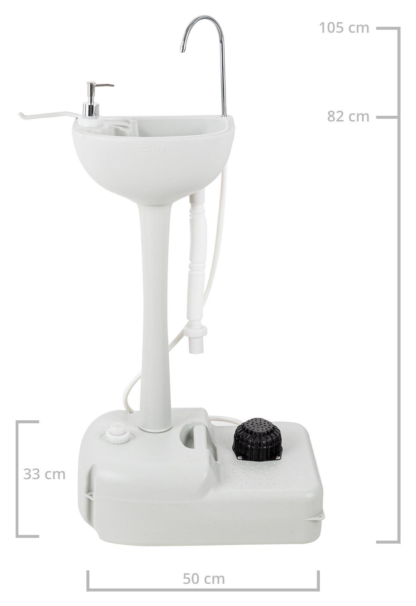 Stagecaptain Campingtoilette Quixie Toilet - Festival- und Reisetoilette, (Privacy Handwash Set, 3-St., inkl. Sichtschutz-Zelt, Handwaschbecken und 10 Auffangbeutel), für Kinder und Erwachsene - Mit Handwaschsprayer